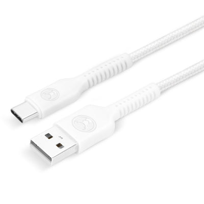 Bonelk Long-Life Easy Grip USB-A to USB-C Cable, 60W 2m (White) null