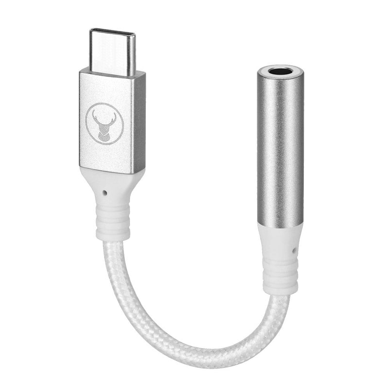 Bonelk USB-C to 3.5mm Long-Life Adapter White