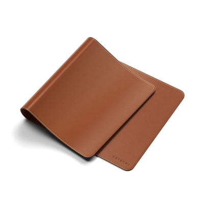 Satechi Vegan-Leather Premium Desk Mat Brown