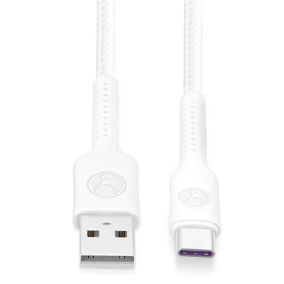 Bonelk Long-Life Easy Grip USB-A to USB-C Cable, 60W 2m (White) null