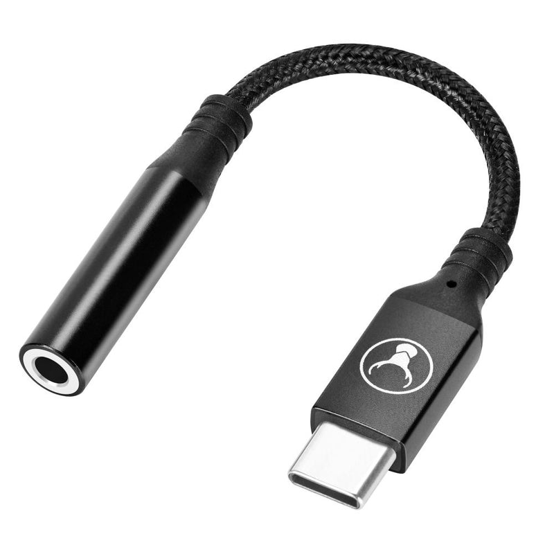 Bonelk USB-C to 3.5mm Long-Life Adapter Black