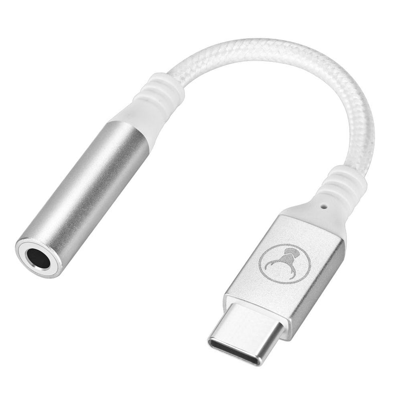 Bonelk USB-C to 3.5mm Long-Life Adapter White