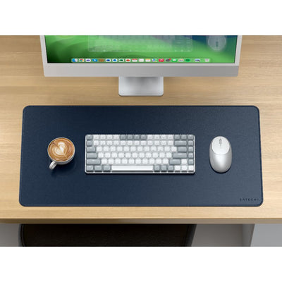 Satechi Vegan-Leather Premium Desk Mat Navy