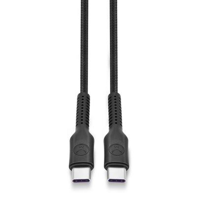 Bonelk Long-Life Easy Grip USB-C to USB-C Cable, 100W (Black) 3 m