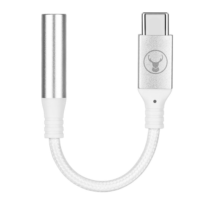 Bonelk USB-C to 3.5mm Long-Life Adapter White