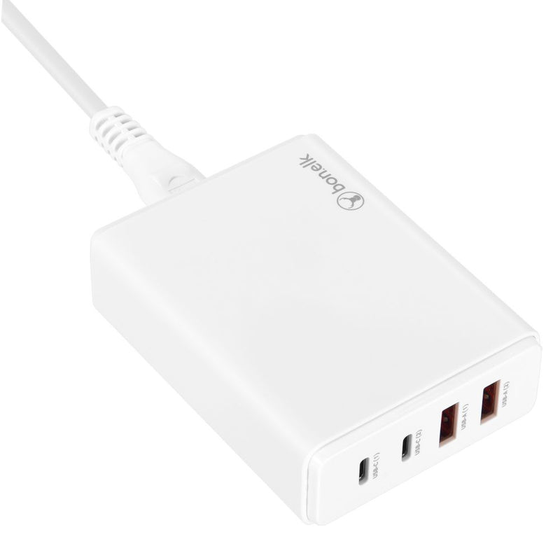 Bonelk Desktop Charger, 2 x USB-C / 2 x USB-A, 65W White