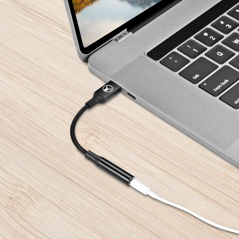 Bonelk USB-C to 3.5mm Long-Life Adapter Black