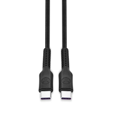 BONELK Long-Life Easy Grip USB-C to USB-C Cable, 240w/480Mbps - 1.5m Black