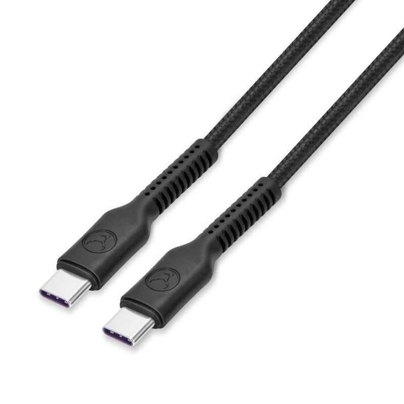 BONELK Long-Life Easy Grip USB-C to USB-C Cable, 240w/480Mbps - 1.5m Black