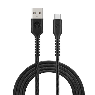 Bonelk Long-Life Easy Grip USB-A to USB-C Cable, 60W 2m (White) Black