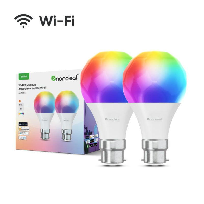 Nanoleaf Essentials Smart Bulb B22 (Wi-Fi) - 2 Pack