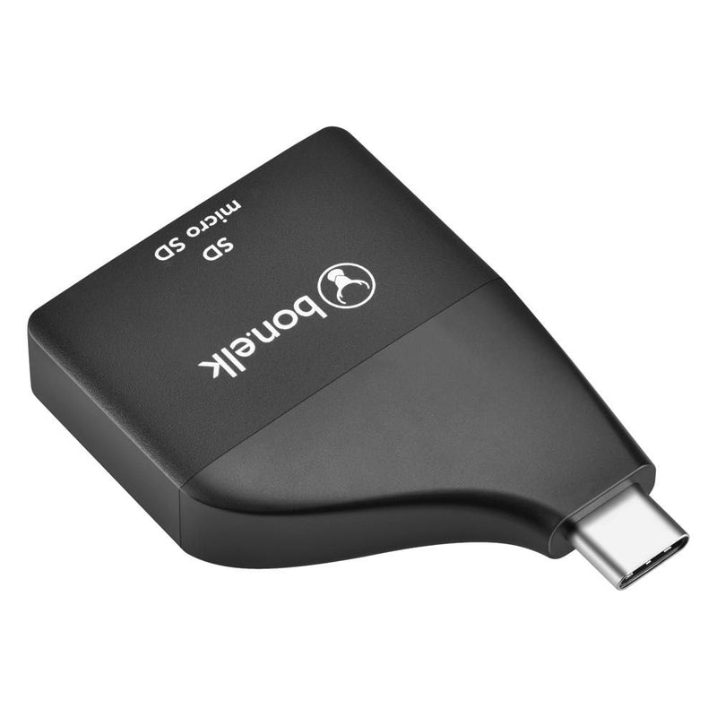 Bonelk USB-C to MicroSD/SD Adapter (Black) null