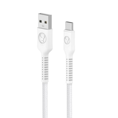 Bonelk Long-Life Easy Grip USB-A to USB-C Cable, 60W 2m (White) null