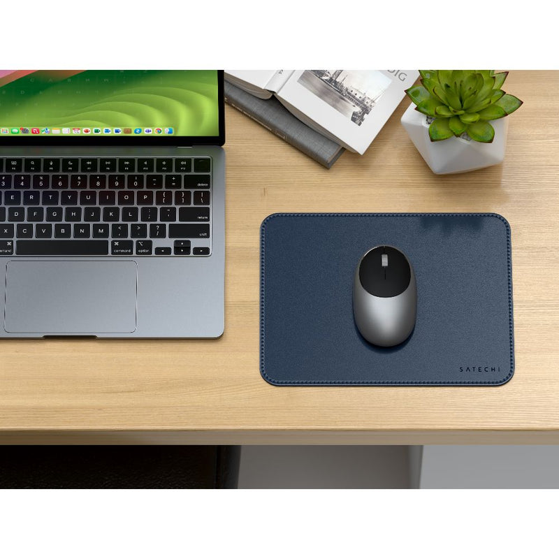 Satechi Vegan-Leather Premium Mouse Pad Navy