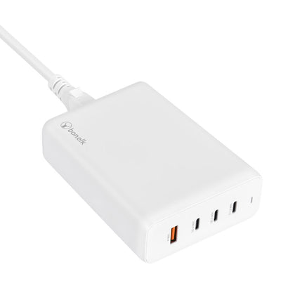 Bonelk 240W Multi-Port Desktop Charger, 3 x USB-C / 1 x USB-A White