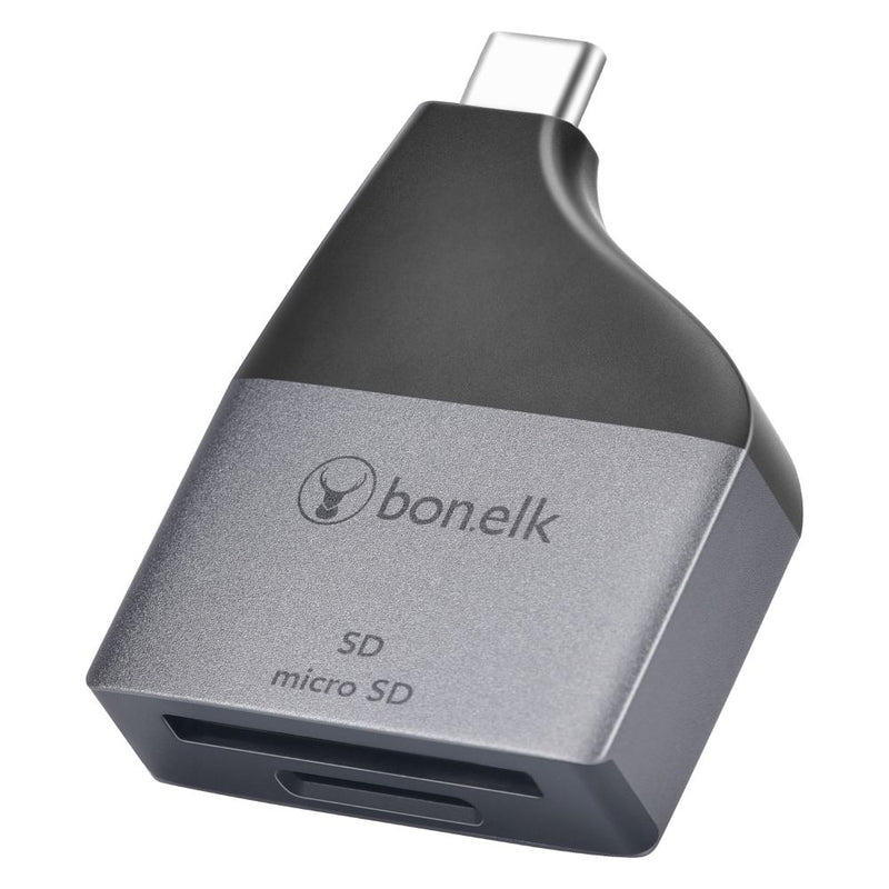 Bonelk USB-C to MicroSD/SD Adapter (Black) Space Grey