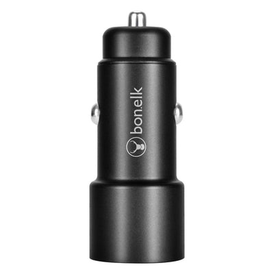 Bonelk Eco Series 38W PD Dual USB-C Car Charger - Black 