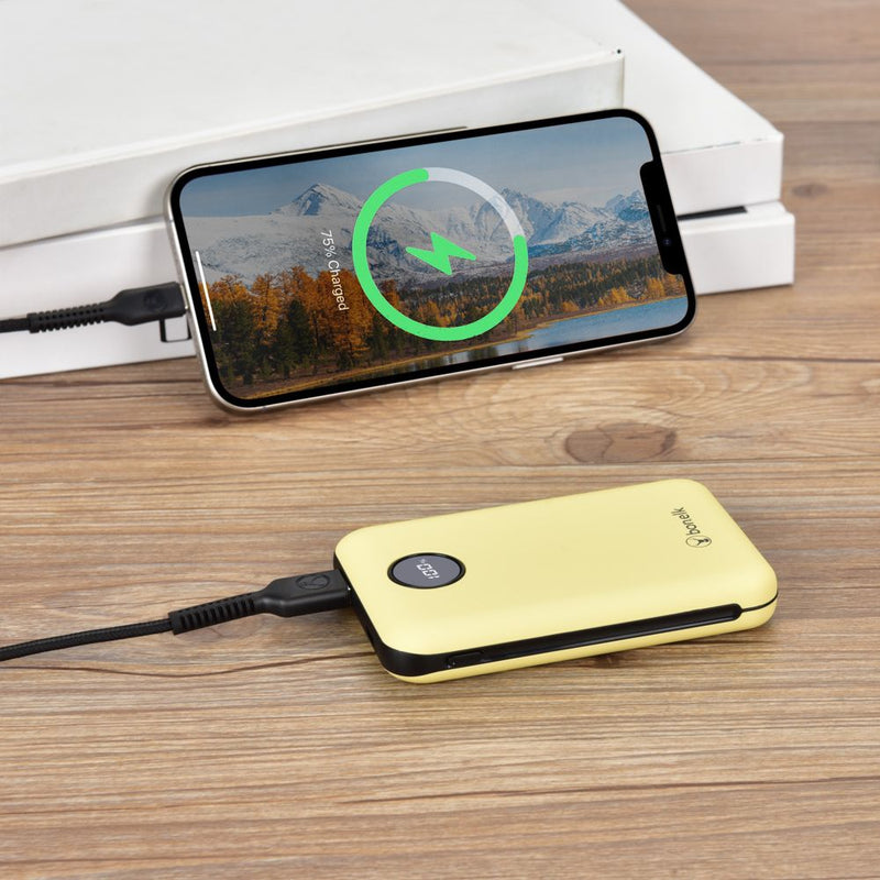 Bonelk Power Bank Mini 10,000mAh, PD20W / QC 22.5W Yellow