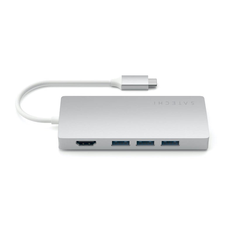 Satechi USB Type-C Slim Multi-Port with Ethernet Adapter (Silver)
